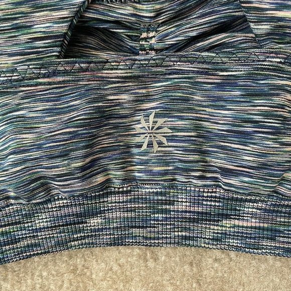 Athleta Sports Bra Womens Small Blue Multicolor Workout Active Sport Athleisure - Picture 6 of 7